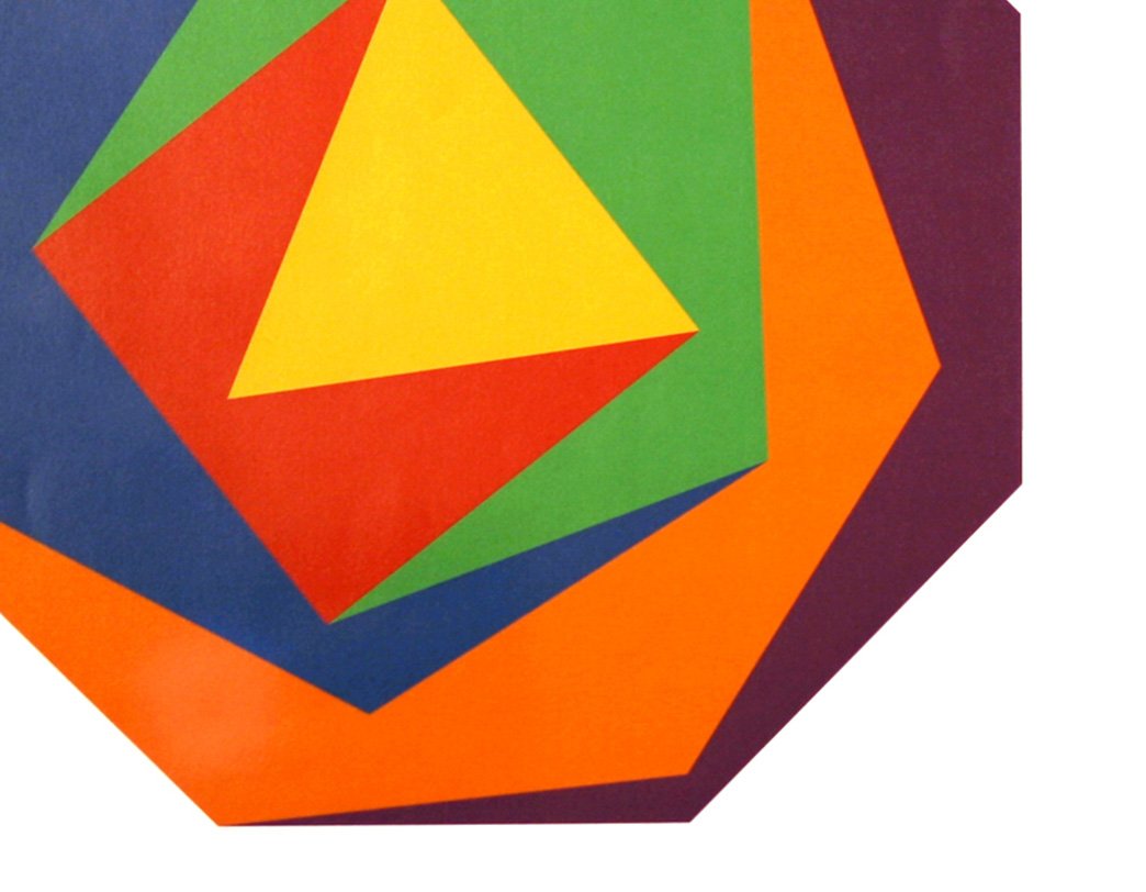 額縁入りマックス・ビルポスターオレンジ